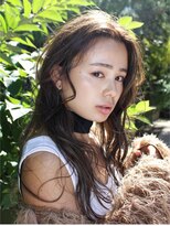 ソルトウォーター(SALT WATER)&nbsp;ケアカラーグレージュ×ハイライト フリンジウェーブ