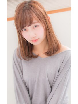 ヘアメイク パッセージノエ 浜田山店(Passage noe) ナチュラルデザインカラー切りっぱなしフレンチボブ