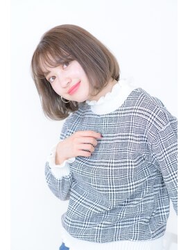 アンアン 田町店(anan) シースルーバング ボブ