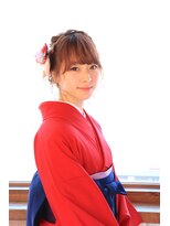 ネオリーブクレア 綱島店(Neolive Krea)&nbsp;袴着付け　ヘアアレンジ　着物ヘア　綱島美容室