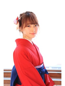 ネオリーブクレア 綱島店(Neolive Krea) 袴着付け　ヘアアレンジ　着物ヘア　綱島美容室