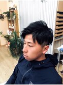 ツーブロックショート