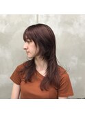ロングウルフカット【ラベンダーカラー】
