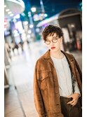 ショート　刈り上げ×レイヤーパーマスタイル