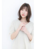 カバーヘア イヴ 戸頭店(COVER HAIR EVE) シースルーバングのルーズな小顔外ハネボブZ戸頭20代30代40代