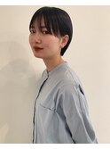 乾かすだけで収まるショートボブ