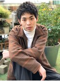 爽やかソフトツイストアップツーブロックウルフショートレイヤー