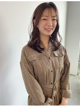 トップヘアーヒルズ 安城(TOP HAIR HILLS) シースルーバング/ニュアンスカラー/グレーベージュ