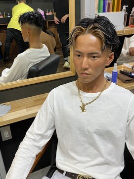 メンズ ラピス(Men's Lapis) フェイスフレームセンターパート