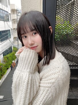 サロンドミルク 原宿(salon de MiLK) 【salon de MiLK 原宿】うるつやストレート×グレージュ