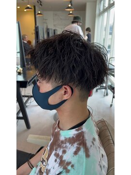ミオ(Mio) 滋賀、南草津、メンズ美容室、波巻きツイストスパイラルパーマ