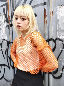 ブゾン(buZon) 【buzon】ハイトーン×切りぱなし顔まわりレイヤー