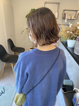 メデル(mederu) コテ巻き風デジタルパーマミディアムパーマボブパーマ