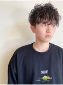 無造作感がお洒落!ナチュラルパーママッシュ/前髪パーマ