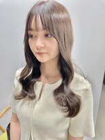 ヘアー アイス 御器所本店(HAIR ICI) 大人可愛い大人美人ふんわりカール小顔カットショコラアッシュ