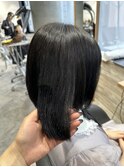ボブ×ラベンダーブラック