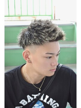 ツイストパーマ ジェットモヒカン パイルツイスト