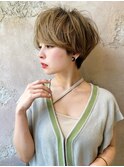 顔周り ボブ 韓国 レイヤー ダブルカラー 名駅 リタッチ803