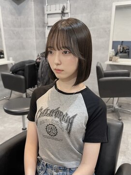 ベル(BEL) 【韓国風】20代、30代◎小顔タイトボブ流れる顔まわり