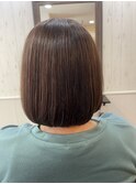 ナチュラルストレートボブ【縮毛矯正　30代、40代、50代】