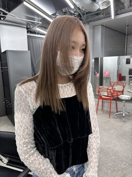 ペレ 梅田(PELE) 前髪/アンブレラカラー/こなれミディ/イメチェン/ウェーブパーマ