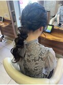 ヘアセット／ロング／セミロング／編みおろし／お呼ばれ／和光市