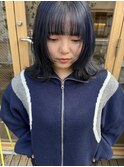 ミディアムウルフ×ブルーカラー