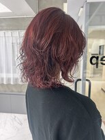 スウィープ(sweep)&nbsp;【ブリーチなしダブルカラー】チェリーレッド ニュアンスパーマ