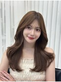 韓国スタイル/ナチュラルくびれヘア_くびれ巻き_レイヤーカット