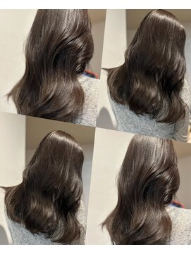 アイシー 表参道(ICY) 艶感グレージュカラー/韓国風巻き