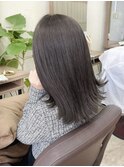 銀座　カラー　アッシュグレー　暗髪　グレージュ　20代30代40代
