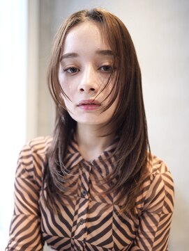 ニコ トウキョウ 渋谷(nico TOKYO) セミロングレイヤーカットハッシュレイヤー透明感グレージュ