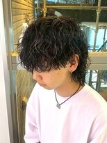 ワンズナゴヤ 名古屋栄店(ONE's NAGOYA)&nbsp;韓国マッシュスペインカールスパイーキーショートブルーブラック