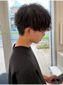 メンズカット×ツイストスパイラルパーマ