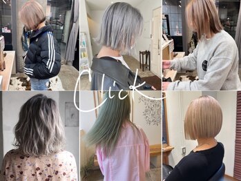 クリック(Click)の写真/髪に優しいブリーチでツヤも手触りも◎[ボブ/ショート/縮毛矯正/髪質改善/酸性ストレート/Men's/学割U24]