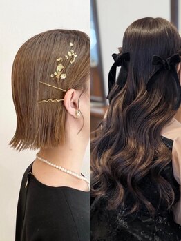 結婚式やイベント、デートや女子会などの普段使いにも◎キメすぎない可愛いアレンジでラフなアレンジを★