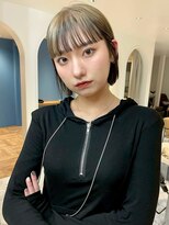 ロマリア(Lomalia)&nbsp;ショートボブ[表参道/原宿/ダブルカラー/ケアブリーチ/縮毛矯正]