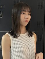 ヘアーアイストゥーレ(HAIR ICI TRE) ぷつっとカット顔周りレイヤー暗髪カラー似合わせカット髪質改善