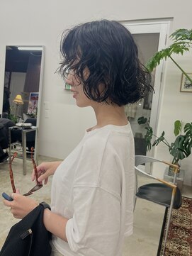 ボウ(BOW) 【BOW style】ラフボブパーマ   [本町/心斎橋/堺筋本町]