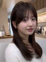 アビー(ABBEY3) サイドバング韓国レイヤー顔まわりレイヤー小顔カット