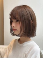 ユニカ オレ(UNIKA ore)&nbsp;ハッシュカットグレージュデザインカラーツートーンカラー北長瀬