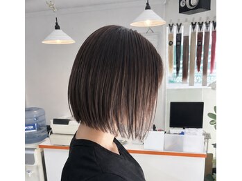 トリプルエイチフォーヘアー 国分店(HHH for hair)の写真/【くせ毛解決◎】縮毛矯正×酸熱トリートメントで、ダメージ知らずの思わず触りたくなる潤ツヤ髪に…♪