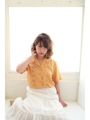 ダブルカラー☆美シルエットショート髪型
