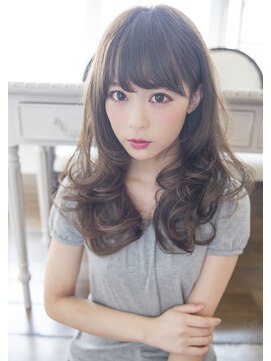 ライリー(riley) rileyゆるふわエアリーカールセミロング