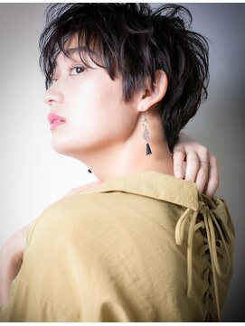 カバーヘア ブリス 大宮西口(COVER HAIR bliss) 耳かけも◎モード＆クールな黒髪小顔ショートs大宮20代30代40代