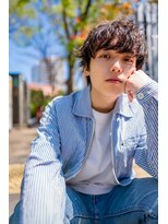 オースティン 門前仲町(AUSTIN)&nbsp;ツイストパーマ七三オールバックマッシュウルフスリークショート