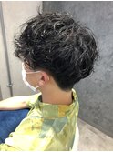 【吉本博人】無造作スパイラルパーマ×ツーブロックヘア