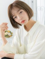 エイトサロン 八潮(8salon)&nbsp;八潮/髪質改善/ミルクティーブラウン×前下がりぶつ切りボブd