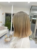 ブロンドヘア×外ハネボブ  【ROPE横須賀中央 かせ谷】