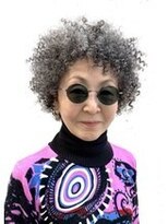 グレイヘアのスパイラルパーマ・白髪のスパイラルパーマ